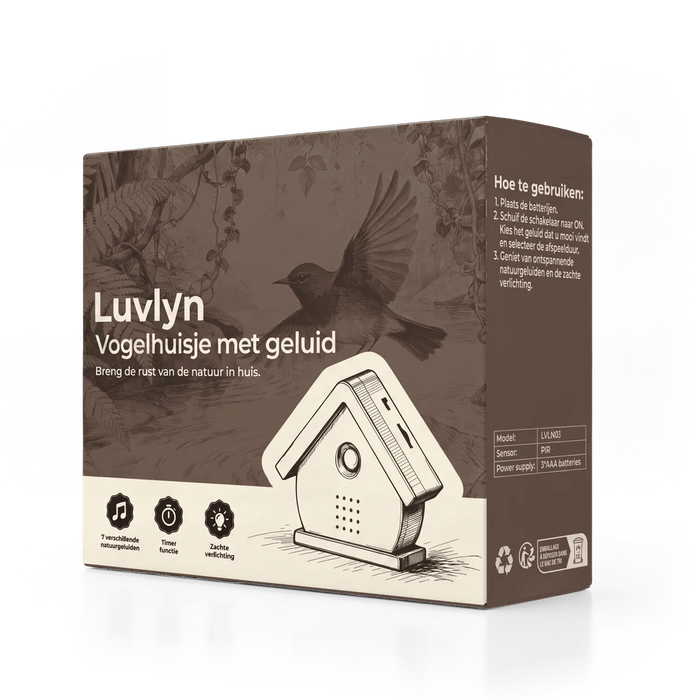 De bruine cadeauverpakking van Walnoot